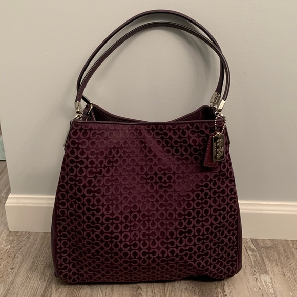 COACH authentic satchel shoulder bag Edie? Like new RARE HTF - Picture 2 of 4